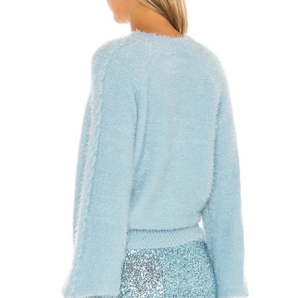 NWT SMYMM Show Me Your Mumu Vienna sweater in frosty blue - Picture 4 of 5